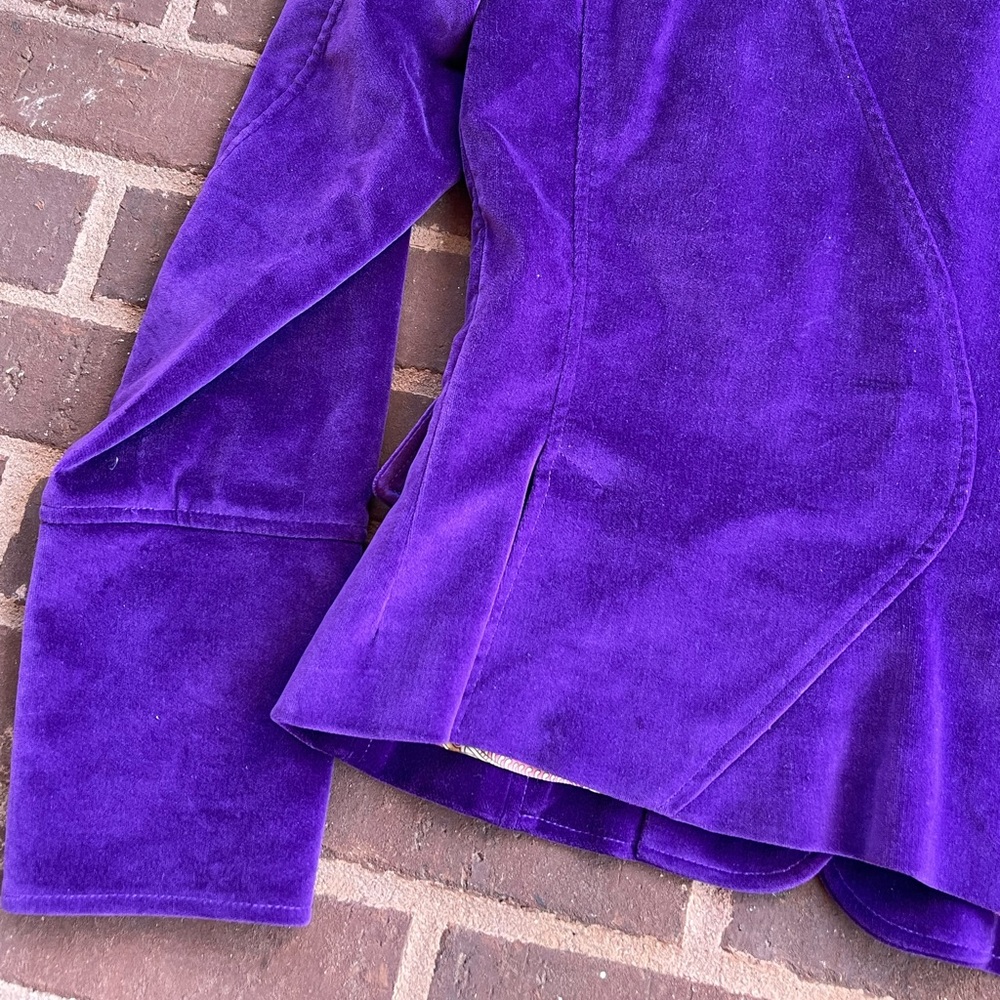 Purple button down blazer - Picture 10 of 11